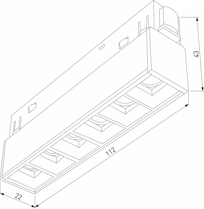 Встраиваемый светильник elektrostandard slim magnetic a064528