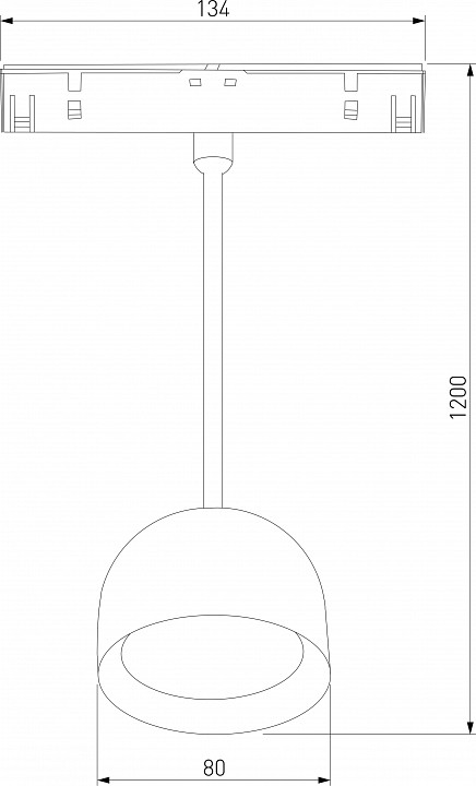 Подвесной светильник elektrostandard slim magnetic a065480