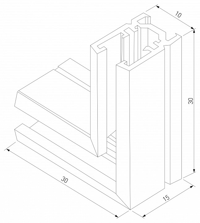 Соединитель угловой l-образный для треков накладных elektrostandard mini magnetic a065639