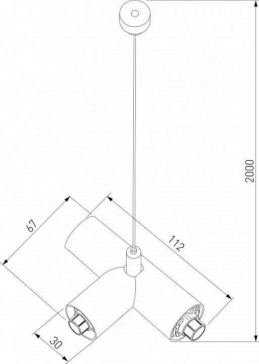 Подвес elektrostandard module system a066186