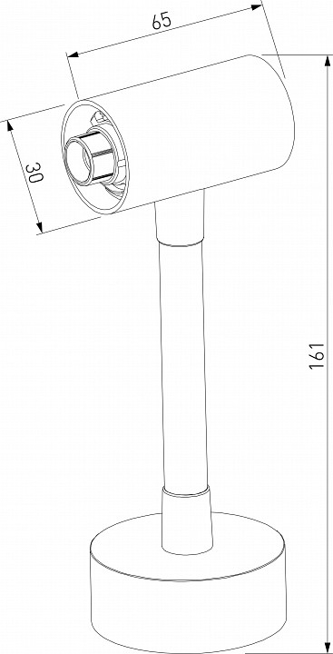 Основание на штанге elektrostandard module system a066188