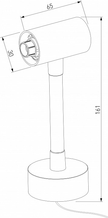 Основание на штанге elektrostandard module system a066189