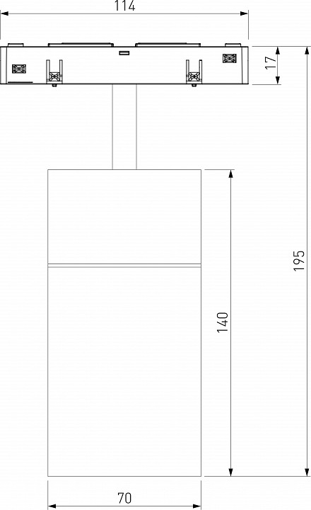 Светильник на штанге elektrostandard slim magnetic a066515