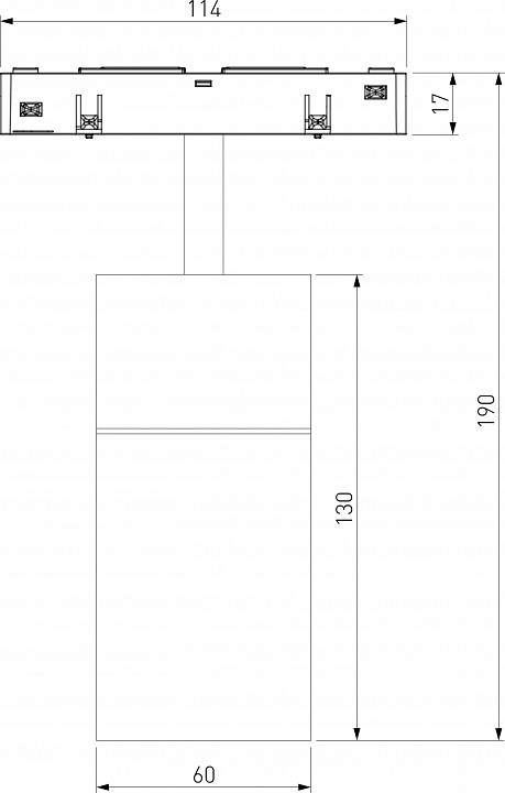 Светильник на штанге elektrostandard slim magnetic a066516