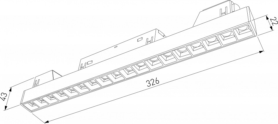 Встраиваемый светильник elektrostandard slim magnetic a066585