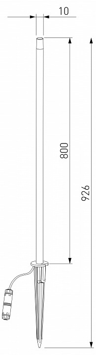 Наземный низкий светильник elektrostandard lumos a066689