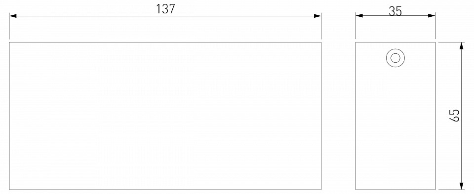 Накладной светильник elektrostandard block a066998