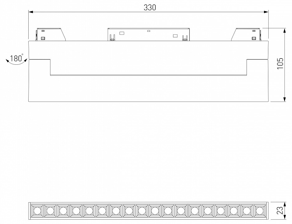 Накладной светильник elektrostandard slim magnetic a067371