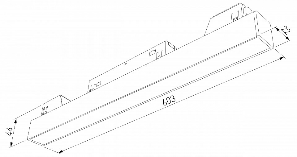 Встраиваемый светильник elektrostandard slim magnetic a067374