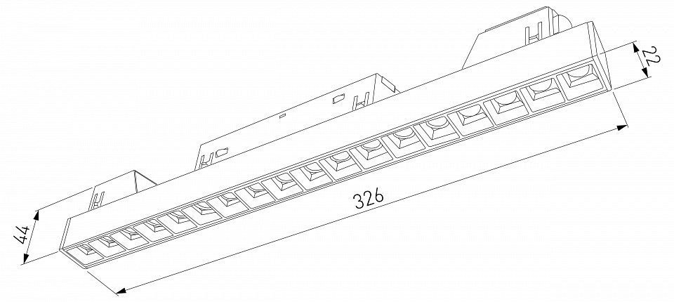 Встраиваемый светильник elektrostandard slim magnetic a067377