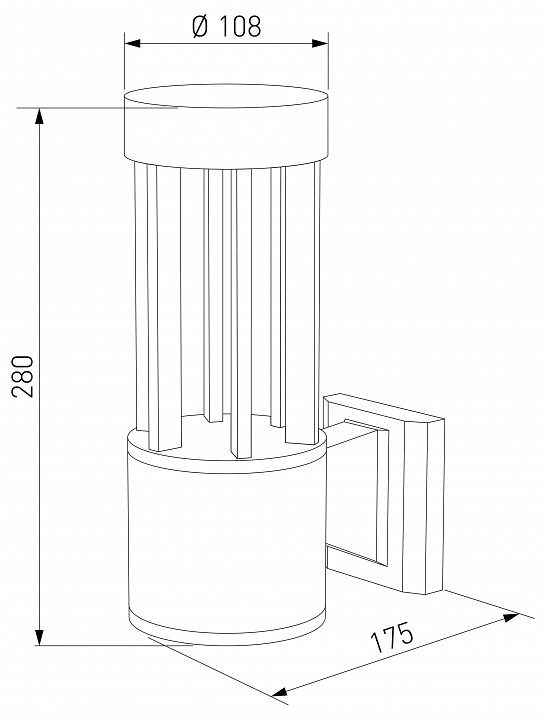 Светильник на штанге elektrostandard apart 35193/w
