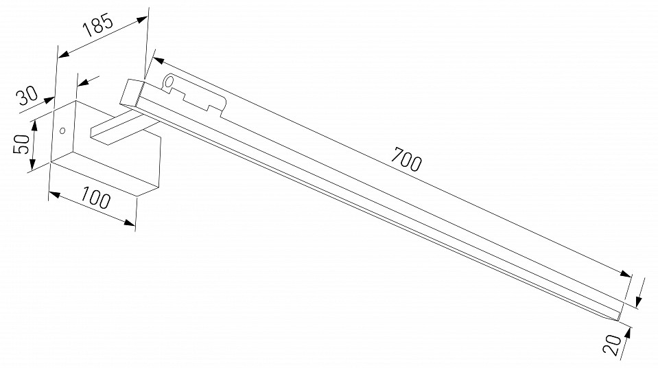 Подсветка для картины elektrostandard acento 40155/led