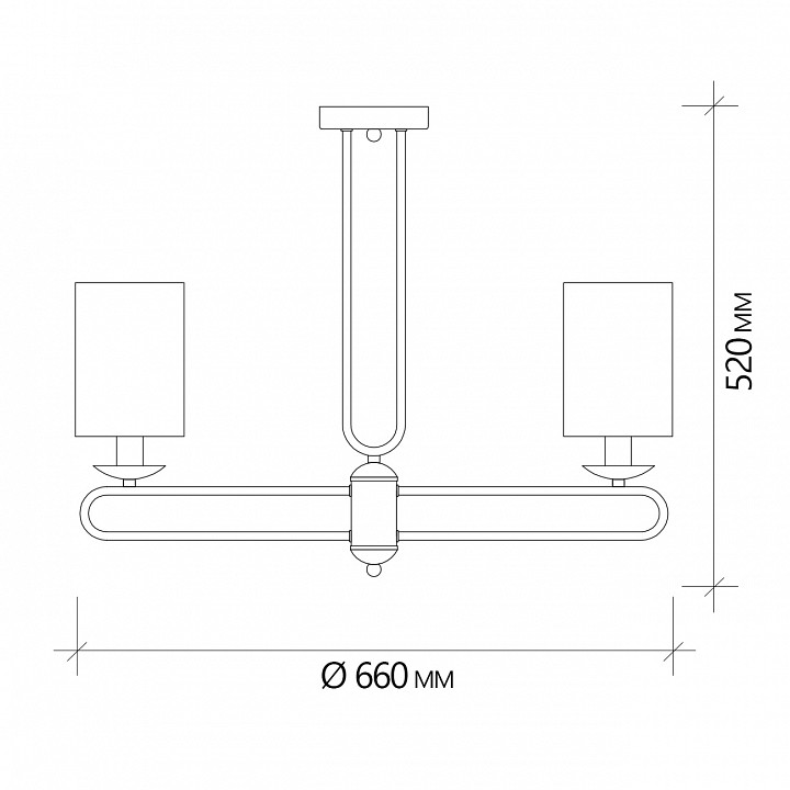 Люстра на штанге escada eclipse 10166/5pl brass