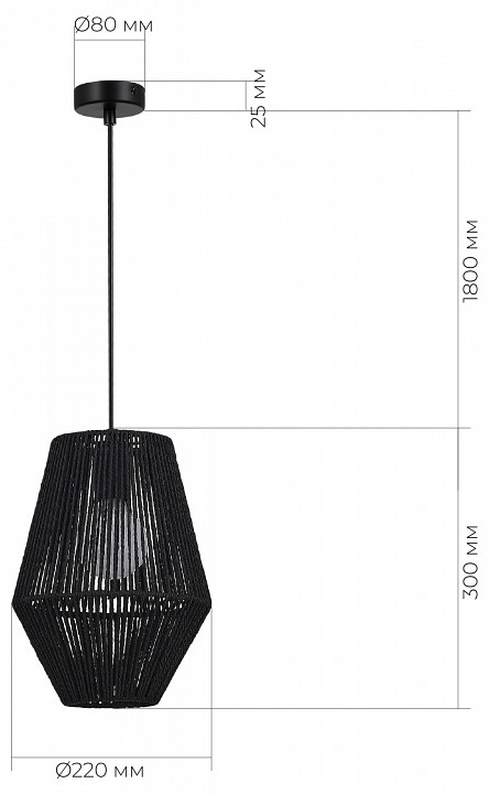 Подвесной светильник evoluce ettan sle6025-413-01