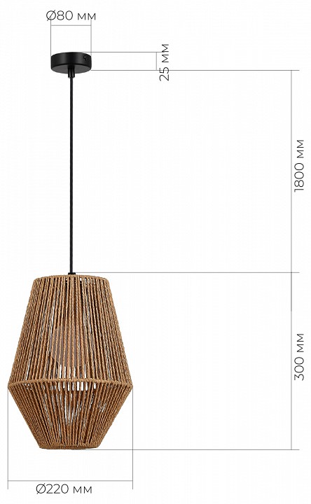 Подвесной светильник evoluce ettan sle6025-613-01