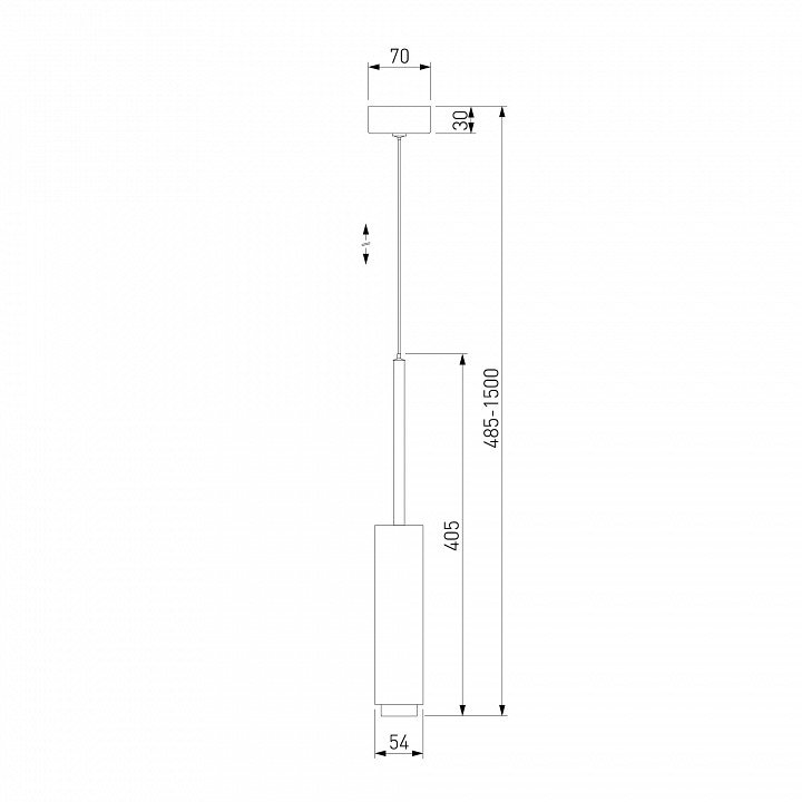 Подвесной светильник eurosvet dante 50203/1 led черный
