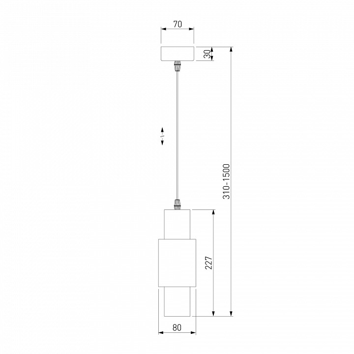 Подвесной светильник eurosvet bento 50204/1 led белый/матовое серебро