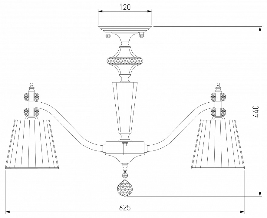 Люстра на штанге eurosvet diva a053461