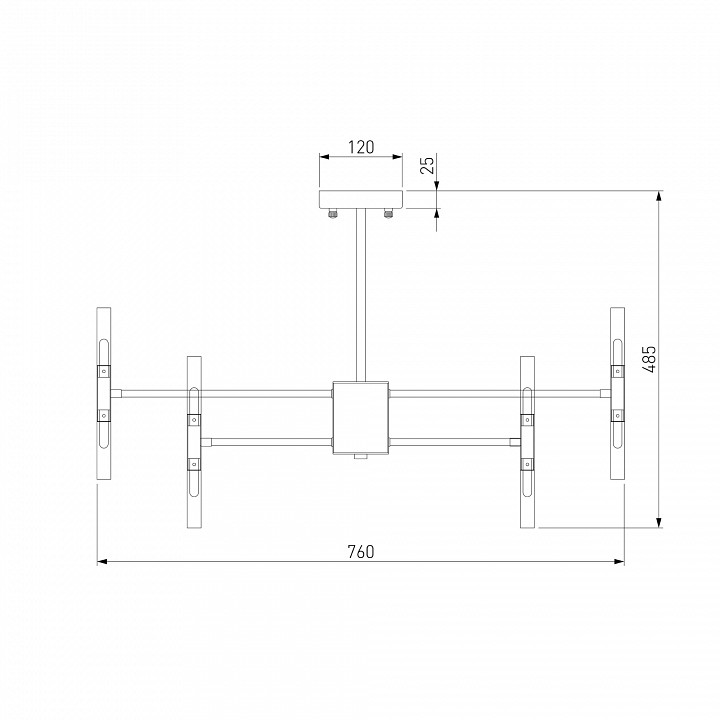 Люстра на штанге bogate's bastone 351 smart