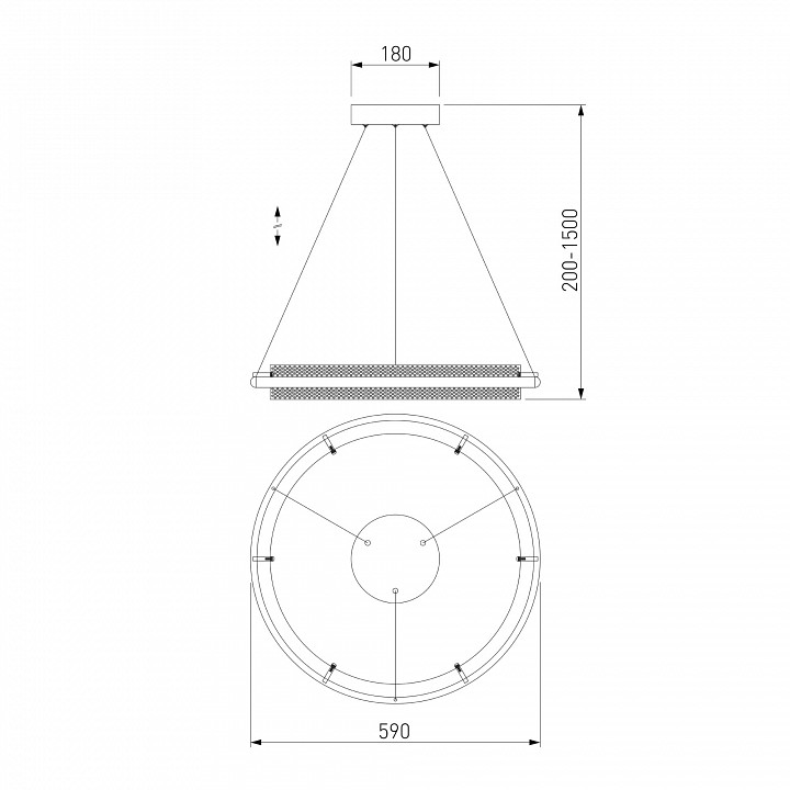 Подвесной светильник eurosvet imperio 90241/1 белый/ серебро smart