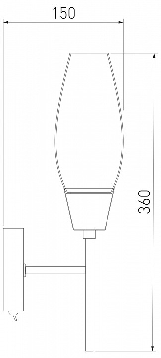 Бра eurosvet thalia 60140/1 сатин-никель