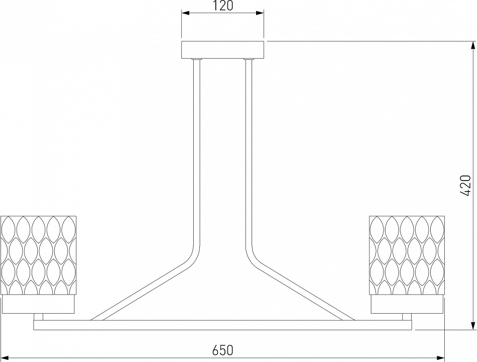 Люстра на штанге eurosvet calle 60127/6 латунь