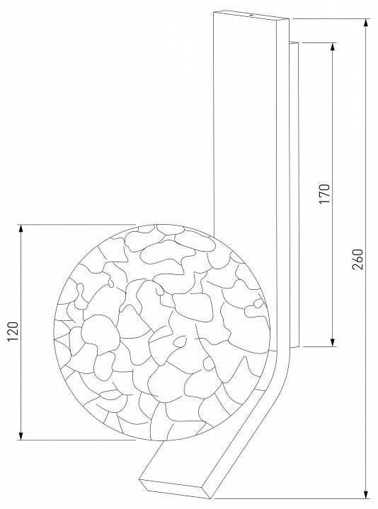 Бра eurosvet luxor 40019/1 серебро