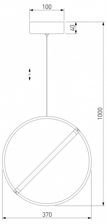 Подвесной светильник eurosvet element 90281/1 хром