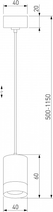 Подвесной светильник eurosvet piccolo 50248/1 led черный