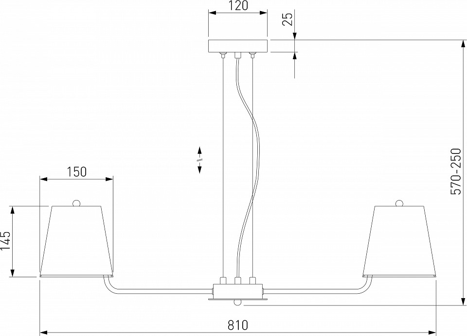 Подвесная люстра eurosvet amaretto 60155/8 хром