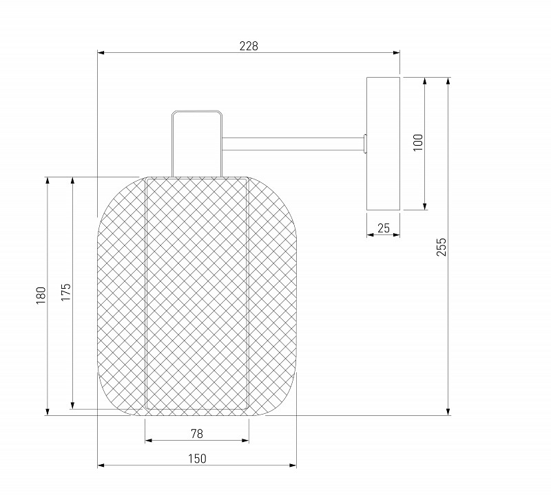 Бра eurosvet voile 30192/1 золото