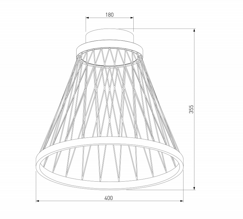 Накладной светильник eurosvet cesta 40018/1 led коричневый