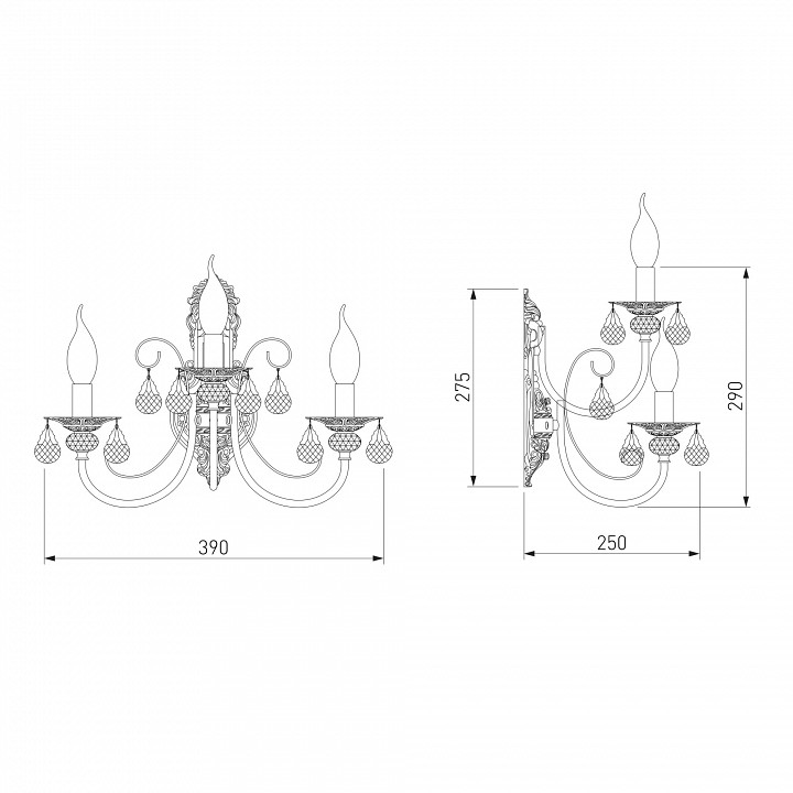 Бра eurosvet alda 3305/3