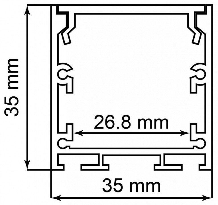 Короб накладной feron cab256 10369