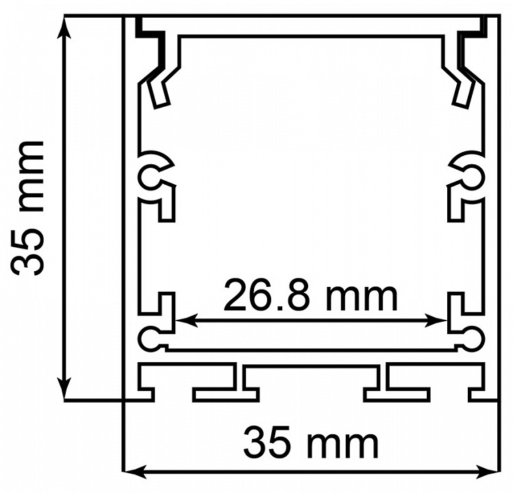 Короб накладной feron cab256 10372