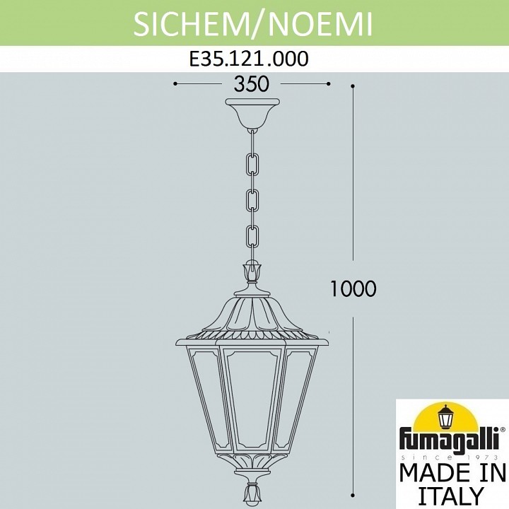 Подвесной светильник fumagalli noemi e35.121.000.wxh27