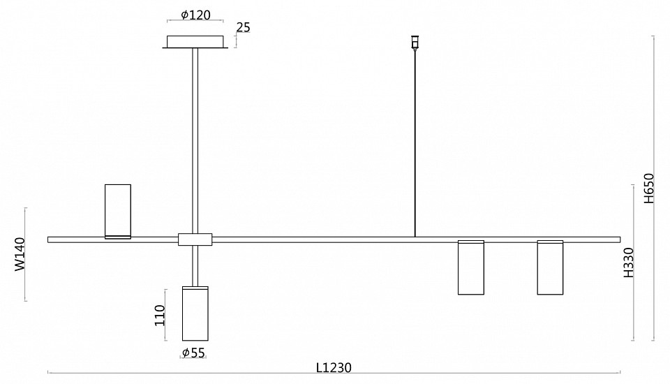 Подвесной светильник f-promo shanku 3098-4p