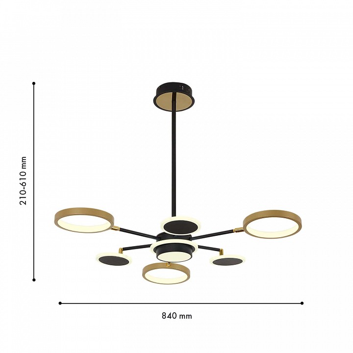 Люстра на штанге f-promo hybrid 4687-7p