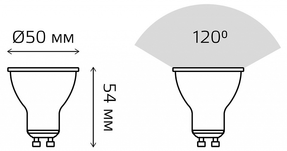 Лампа светодиодная gauss led elementary mr16 gu10 9вт 4100k 13629
