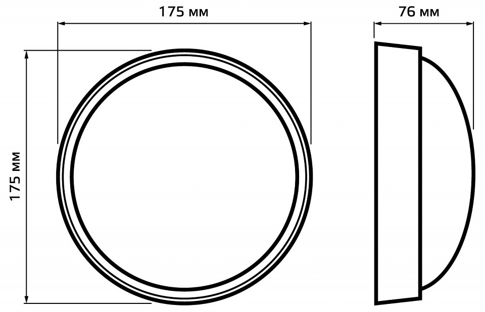 Накладной светильник gauss 141411315