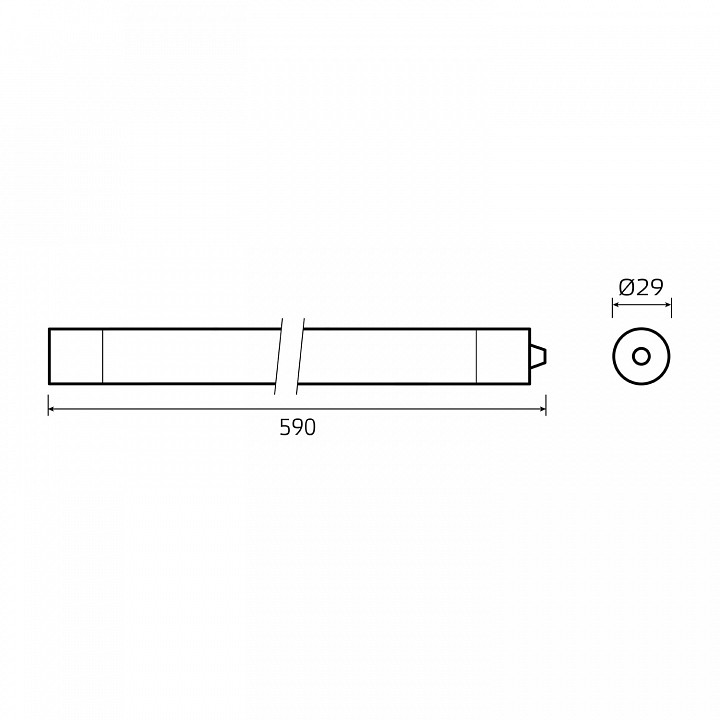 Модульный светильник gauss compact 143424212