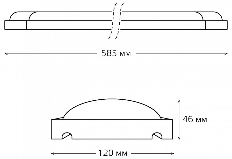 Накладной светильник gauss wlf-4 844611318