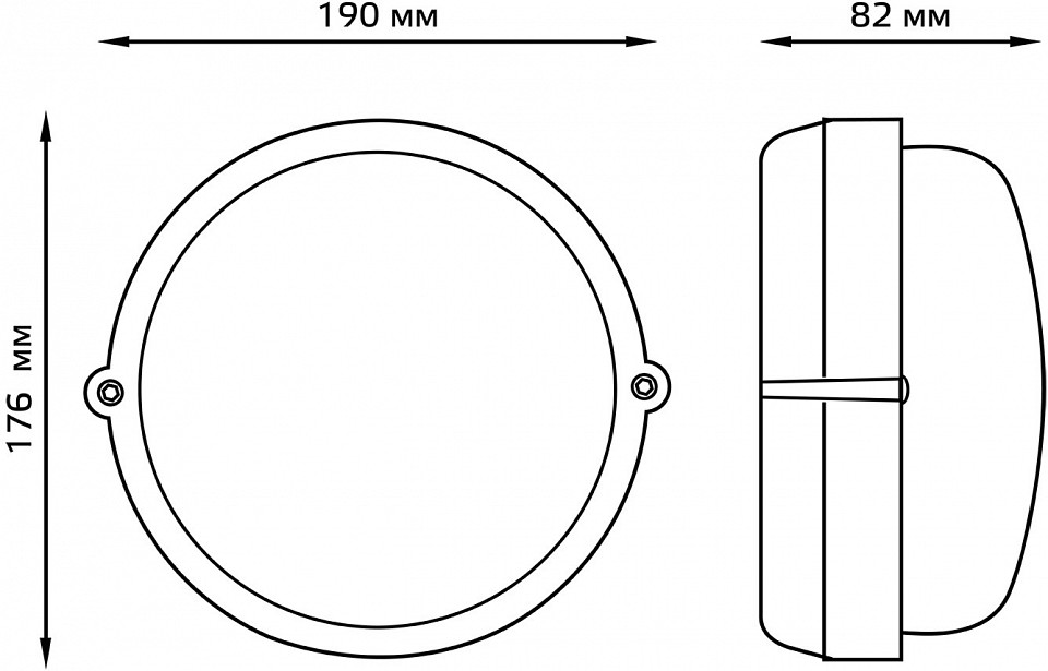 Накладной светильник gauss нбп 926602106