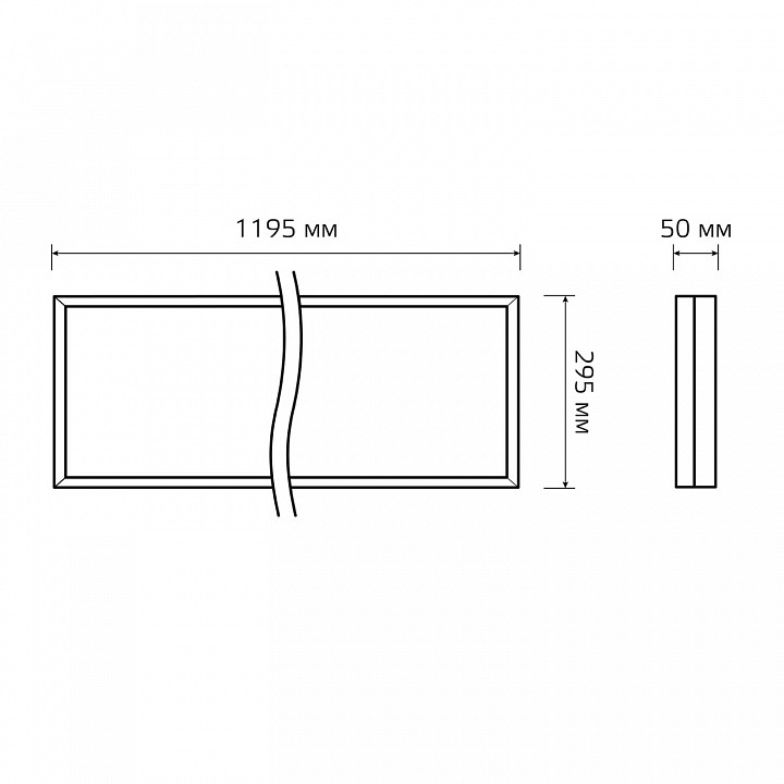 Светильник для потолка армстронг gauss mir g1-a0-00350-01g02-4003540