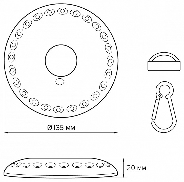 Фонарь кемпинговый gauss gf000 gf003
