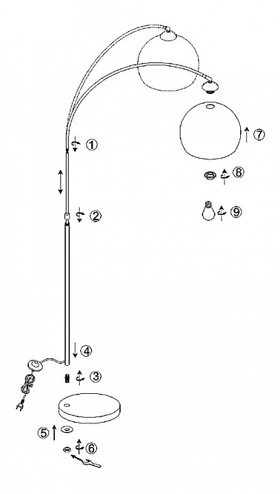Торшер globo newcastle 58227