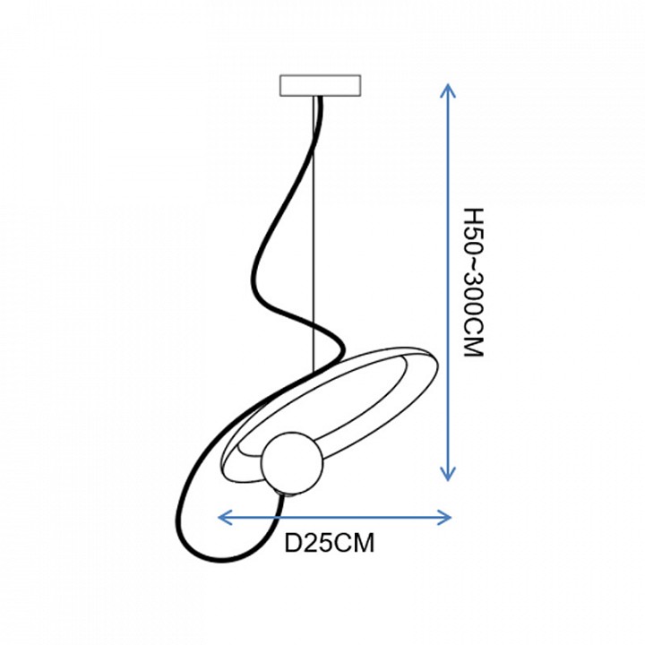 Подвесной светильник imperiumloft margott black margott01