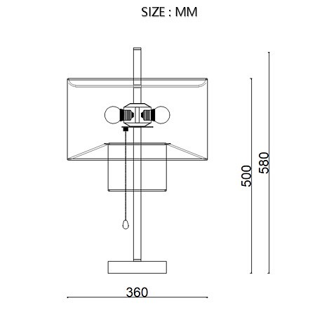 Настольная лампа декоративная imperiumloft andrean andrean-tab01