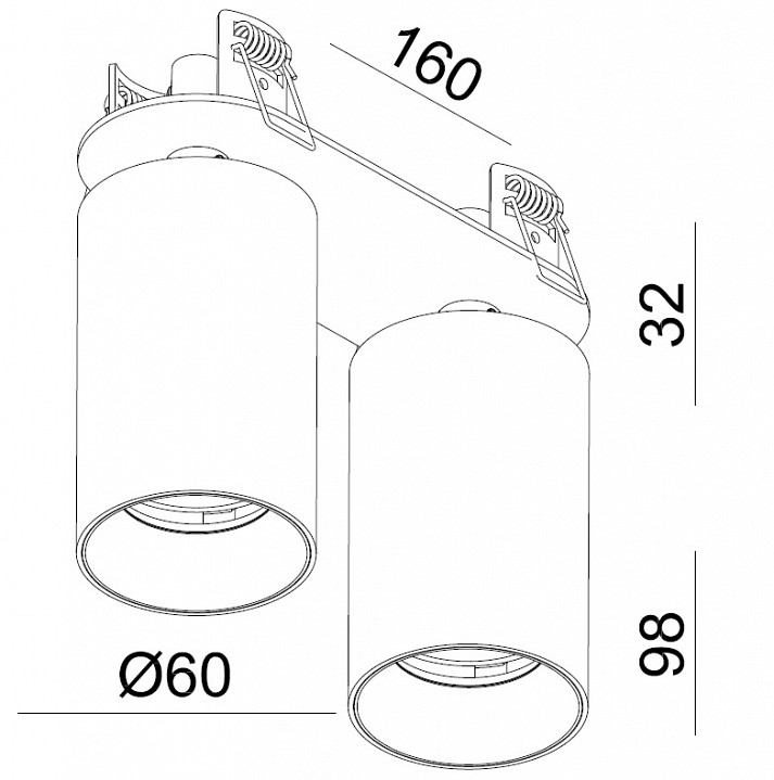 Спот italline danni danny fr2 white-4241