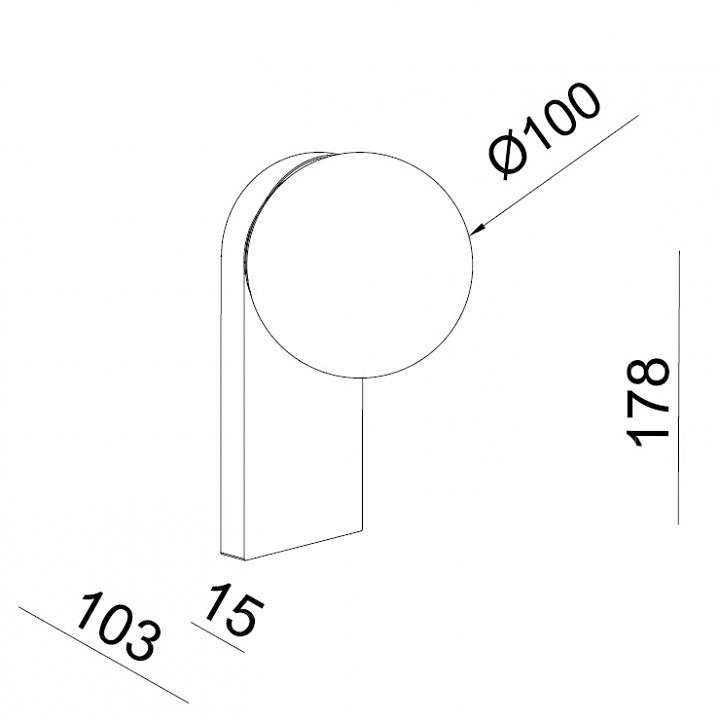Бра italline de de-317 gothic